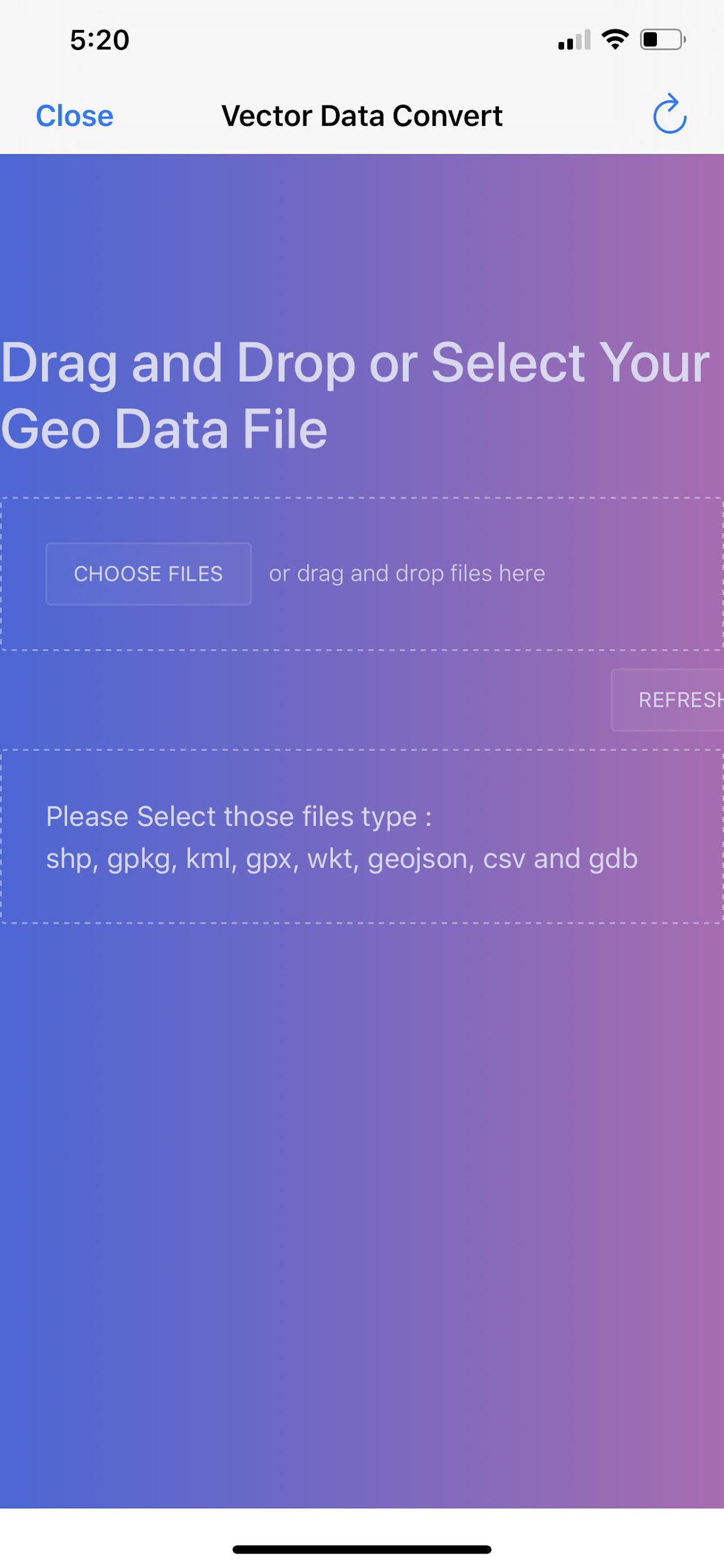 Vector data conversion