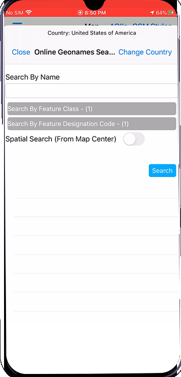 Filter GeoNames by feature class