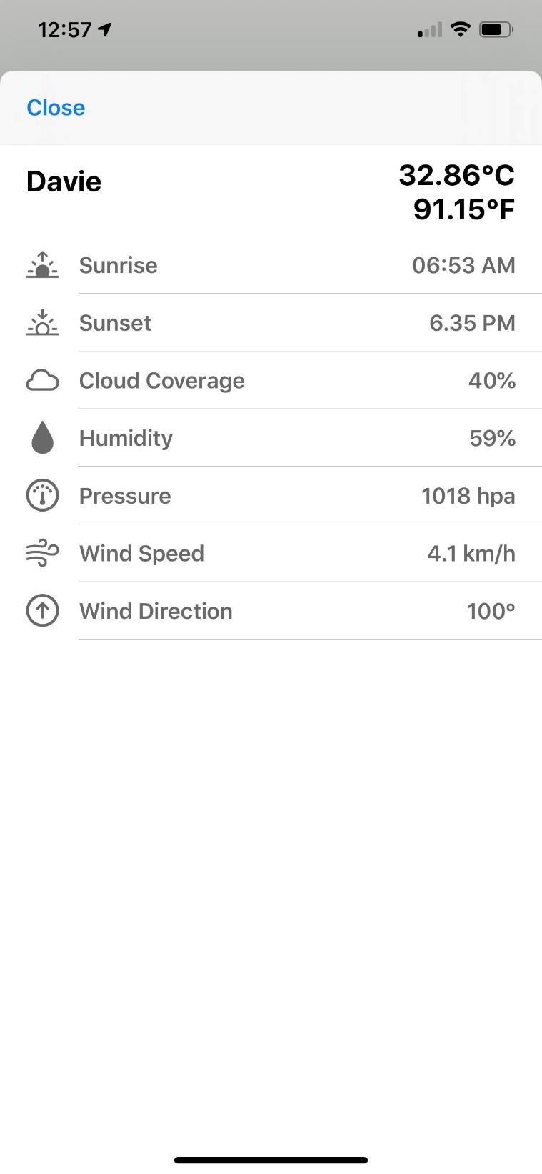 Weather Forecast
